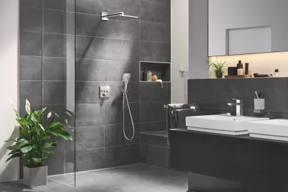 Душова система прихованого монтажу на 3 виходи з термостатом Grohe Grohtherm SmartControl (34864000) — Photo 1