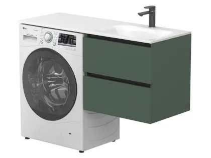 Тумба підвісна LUMO Ліс зелений для умивальника JESSEL 1200 R Miraggio