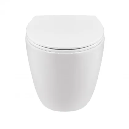 Унітаз підвісний Qtap Leo безобідковий з сидінням Soft-close QT11331002ERW — Photo 2