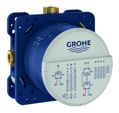 Душова система прихованого монтажу зі змішувачем Grohe Eurocube New Tempesta 250 (UA26415SC3) — Photo 1