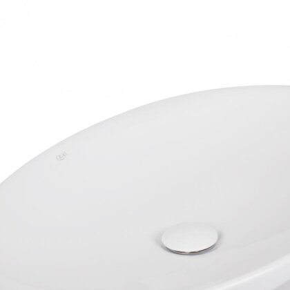 Раковина-чаша Qtap Dove 680х420х120 White з донним клапаном QT0611K160W — Photo 4