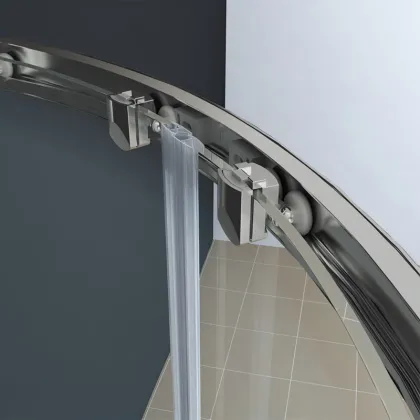 Душова кабіна без піддону Koer SR SC04-90x90x195-TR-02 прозоре скло Easy Clean 5мм SS Color (KR5682) — Photo 16