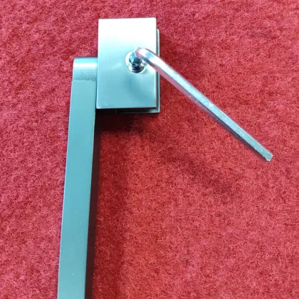 Шторки скляні на ванну Koer SR BS04-95x140-TR-07 прозоре скло 6мм, графіт (KR5404) — Photo 17