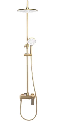 Душовий гарнітур REA AVALON BRUSHED GOLD матове золото з виливом — Photo 3