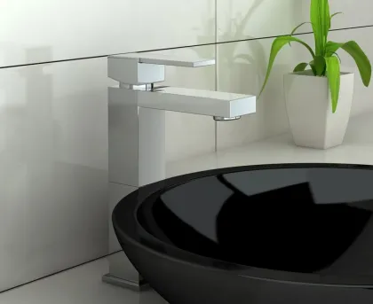 Змішувач для раковини (умивальника) KOHLMAN EXCELENT CHROME високий * — Photo 1