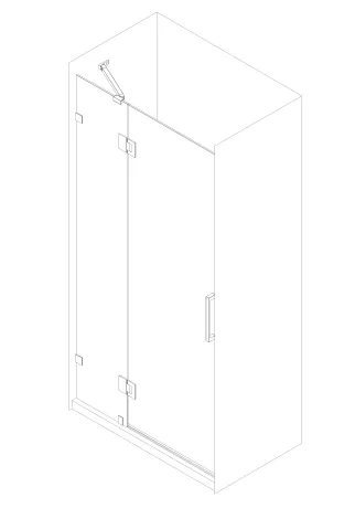 Двері в нішу Koer SR SD04-100x200-TR-01 прозоре скло Easy Clean 10мм, хром (KR5386) — Photo 17