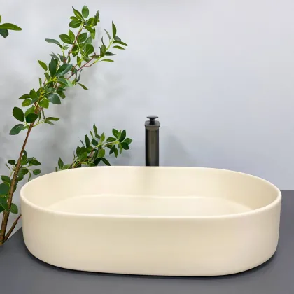 Умивальник (раковина) VBI VERONA 70 BEIGE MATT накладний — Photo 4