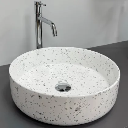 Умивальник (раковина) VBI BARI S GREY MOSAIC накладний — Photo 3