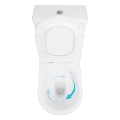 Унітаз підлоговий Qtap Leo Ultra Quiet 620×355×790 мм з сидінням Soft-close, White QTLEO27W49261 — Photo 5