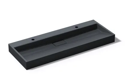 Умивальник (раковина) VBI ESTE 120 BLACK 2/O накладний — Photo 3