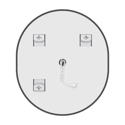 Дзеркало Mixxus Premium ELLIPSE MV05-80x70-Reverse BLACK з Led Touch, Anti-fog, димером (3-6,5kK) (MP6646) — Photo 11