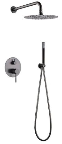 IMEX MONZA BLACK GUN METAL Набір для душу, PVD графіт