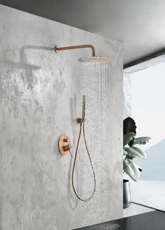 IMEX MONZA BRUSHED ROSE GOLD Набір для душу, PVD матове рожеве золото — Photo 1