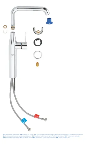 Змішувач на стільницю для раковини XL-розміру Grohe Essence New (32901001) — Photo 6