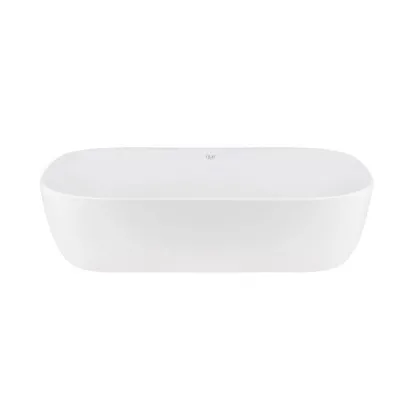 Комплект Qtap Robin: Раковина накладна прамокутна 610x400x145 мм White + Донний клапан PU02 — Photo 2