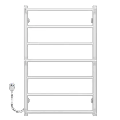 Рушникосушарка електрична Ladder П7 500х800 Deffi нержавіюча сталь (Білий, EF16, Ліве підключення)