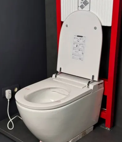 Комплект: Koer TB-0301 Smart Унітаз-біде підвісний TB-0101 з електронним управлінням + Інсталяція KT-0409 + панель KT-0609-01 Chrome (KR6116) — Photo 4