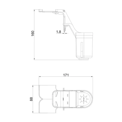 Холдер для освіжаючих пігулок для унітазу Koer KT-0704 для KT-0407 (KR5710) — Photo 1