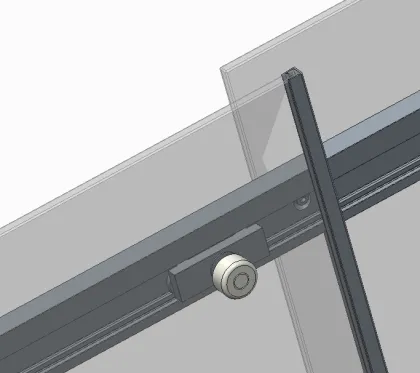 Двері в нішу Koer SR SD02-140x200-TR-01 прозоре скло Easy Clean 8мм, хром (KR5383) — Photo 8