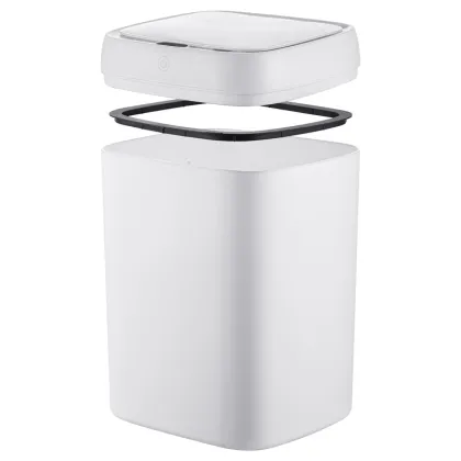 Відро для сміття сенсорне прямокутне Mixxus Wave-TC0314 White 14 л (колір білий) (MI8404) — Photo 3