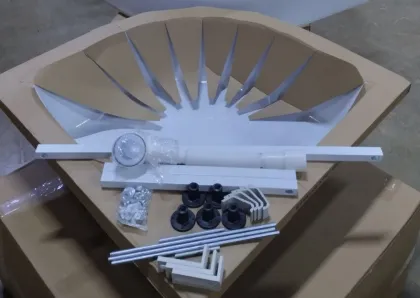 Душовий піддон високий Mixxus Strong ST01-90x90x40 з сифоном напівкруглий діаметр зливу 52 мм (MI8160) — Photo 2