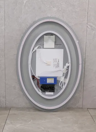Дзеркало Mixxus PLAIN MV02-50x70 з Led Touch, Anti-fog, димером, регулятором яскравості, годинником (MI6010) — Photo 3