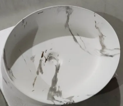 Раковина накладна MIXXUS PREMIUM ELLIPSE-0104 MARBLE 550х415х140mm (MP6554) — Photo 6