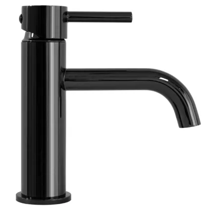 Змішувач для раковини (умивальника) REA LUNGO BLACK GLOSSY чорний * — Photo 1