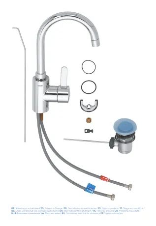 Змішувач для раковини L-розміру Grohe Eurosmart Cosmopolitan (32830001) — Photo 3
