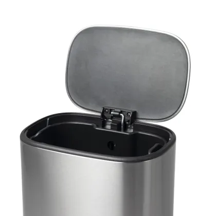 Відро для сміття з плавним закриттям овальне Mixxus Premium Diverse-TC0112 SS Color 12л колір наржавійка (MI7079) — Photo 10