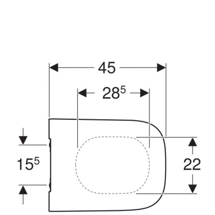 Сидіння для унітазу Geberit Smyle Square 500.687.01.1 — Photo 3