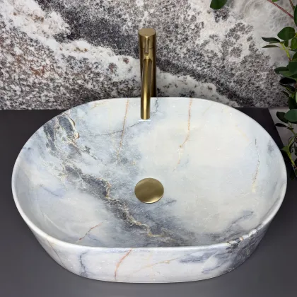 Умивальник (раковина) VBI VERONA 50 GRANIT GLOSSY накладний — Photo 3