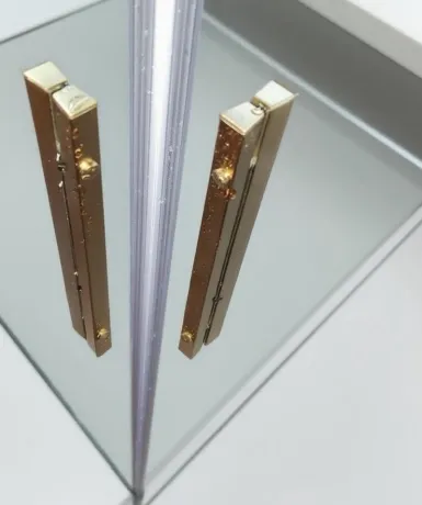 Душова кабіна без піддону Koer SR SC10-90x90x195-TR-12 прозоре скло Easy Clean 6мм, матове золото (KR5943) — Photo 22