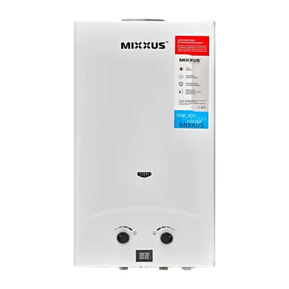 Газова колонка Mixxus GWH-0112 BASIC WHITE димохідна 12 л/хв (WH0029) — Photo 5