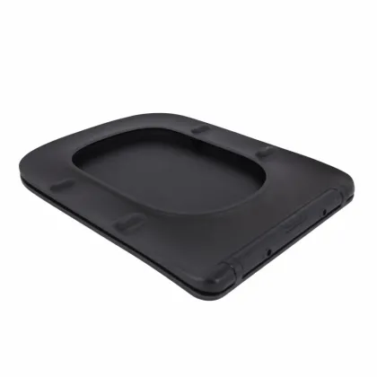 Сидіння для унітаза (Tern 490) 435x344x50 мм, Matt Black, з мікроліфтом, Slim Duroplast, Quick Release QTSC179MB47354 Qtap — Photo 3