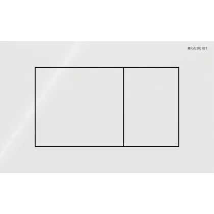 SIGMA40 SQUARE змивна клавіша для подвійного змиву, білий