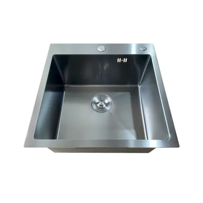 Мийка Mixxus MH5050 Micro Decor Graphite (3.0/0.8) з нерж. сталі (колір графіт) (MI8213) — Photo 1