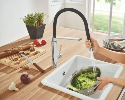 Змішувач для кухні з гнучким виливом Grohe Concetto new (31491000) — Photo 9