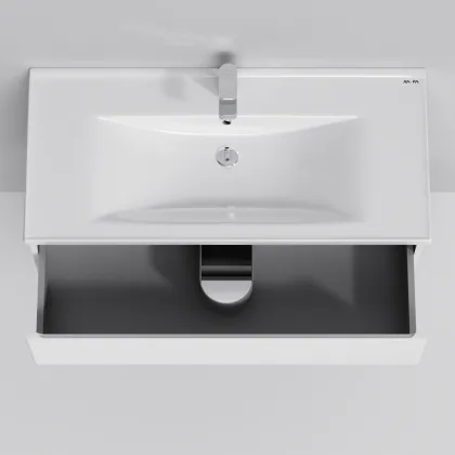 Тумба з раковиною, підвісна, 100 см AM.PM M85-FHX1002-WC1002WG38 X-Joy — Photo 4