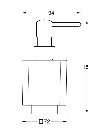 Дозатор рідкого мила Grohe Selection Cube (40805000) — Photo 3