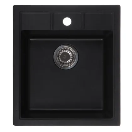 Мийка кухонна Zerix ZS-4651S-14 Чорний металік (ZX4570)