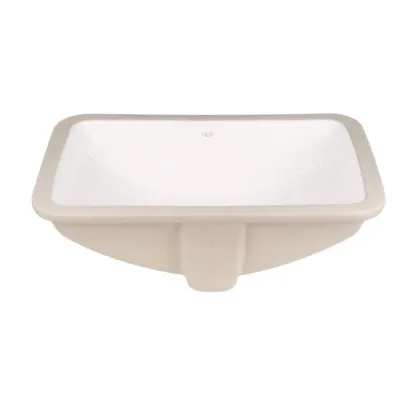 Комплект Qtap Stork: Раковина врізна прямокутна 530x370x200 мм White + Донний клапан PU02O — Photo 2