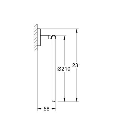 Кільце для рушника Grohe Bau Cosmopolitan Neutral (40460001) — Photo 4