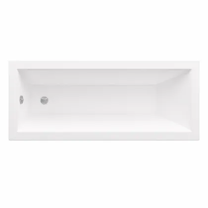 Комплект: вбудована ванна VBI GRAPPA 170x70 + сифон CHROME + ніжки — Photo 2
