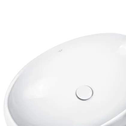 Раковина-чаша Qtap Leo 600х400х155 White з донним клапаном QT11117060GW — Photo 4