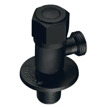 Кран для підключення сантехприладів Mixxus VAL-06-1/2x1/2 Black з нерж.ст.SUS304(чорн.) (MI6058)