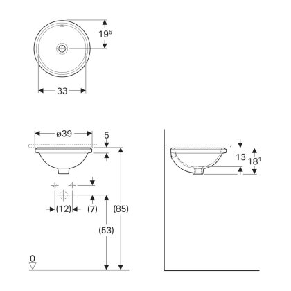 Умивальник GEBERIT VARIFORM 500.745.01.2 — Photo 1