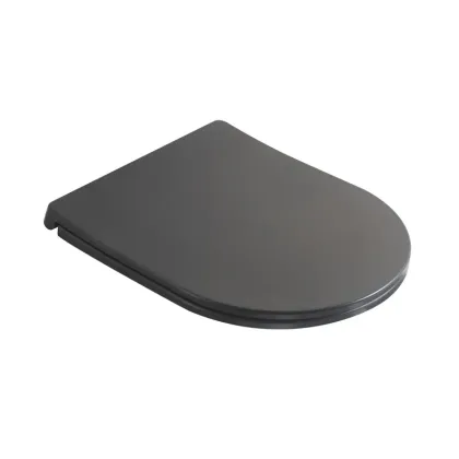 Сидіння-кришка для унітазу Mixxus Premium SEAT COVER ELLIPSE-TOPPER-2002 GRAY 425х360х25mm дюропласт (MP6684)