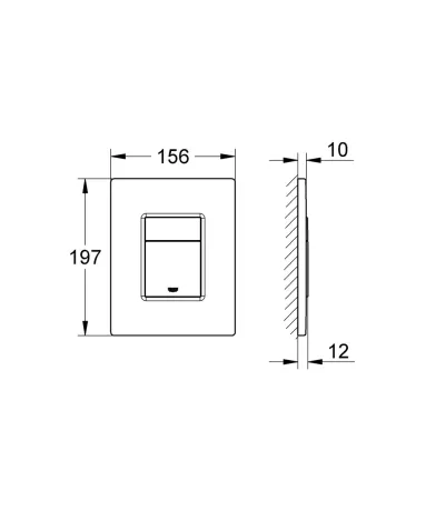 Комплект Grohe Set Унітаз QUADRO-0301-T3 + Інсталяція 38536001 + панель 38732000 (38536001QUADRO0301T3) — Photo 1