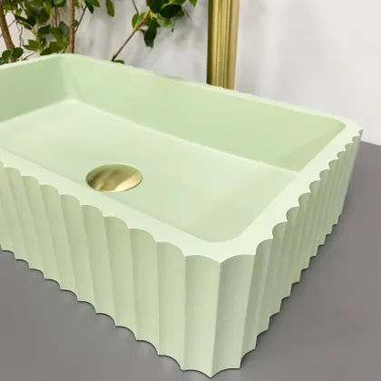 Умивальник (раковина) VBI FLORENTIA LIGHT GREEN MATT накладний — Photo 4